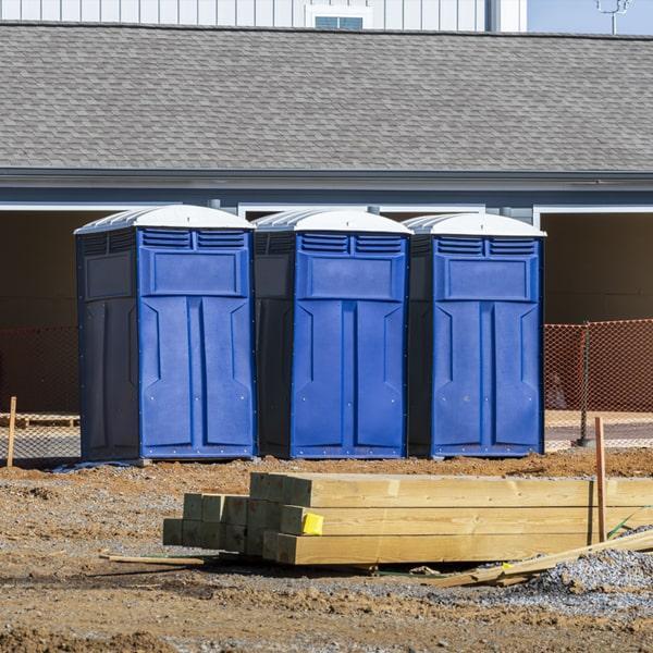 Heavy-duty construction site porta potty in Muskegon, Michigan